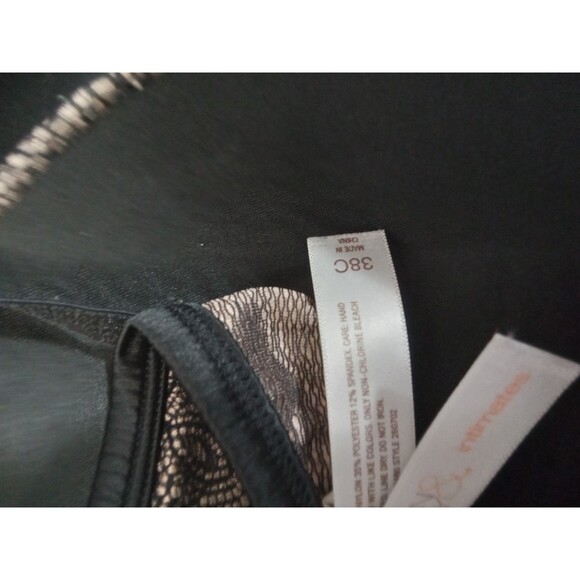 Gillian & Omalley Bra 38C Black And Beige - Picture 9 of 10